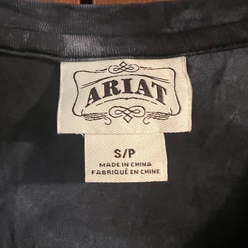 Ariat Black Tie-Dye Embellished Long Sleeve Top - Picture 2 of 3